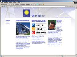 Website Gühring Solar