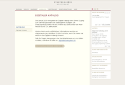 Website Staatsgalerie